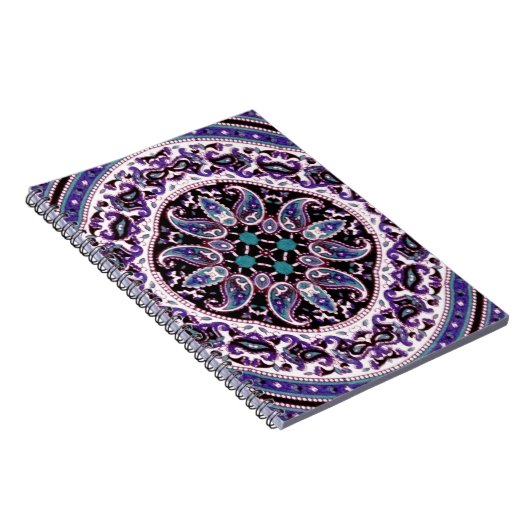 Paarse Mandala Notitieboek (Rechterzijde)