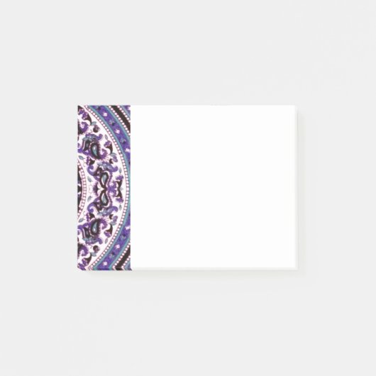 Paarse Mandala Post-it® Notes (Voorkant)