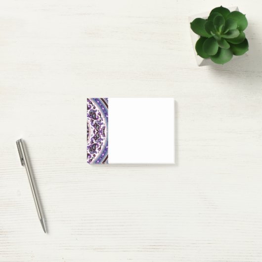 Paarse Mandala Post-it® Notes (Kantoor)