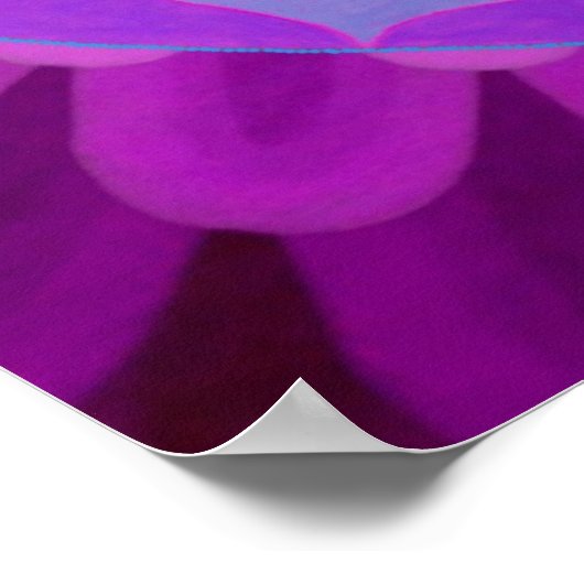 Paarse Mandala Poster (Hoek)