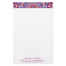 Paarse Mandala Professional Modern Stationery