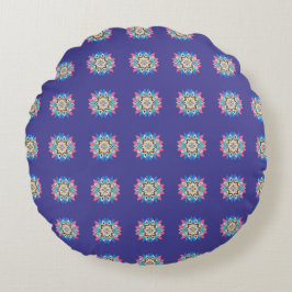 Paarse Mandala Ronde Kussen