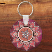Paarse Mandala Sleutelhanger (Voorkant)