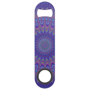 Paarse mandala speed flessenopener
