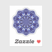 Paarse Mandala Sticker (Vel)