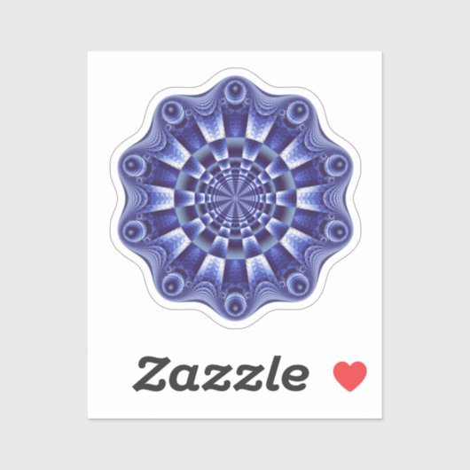 Paarse Mandala Sticker (Vel)