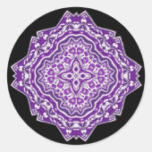 paarse mandala stickers (Voorkant)