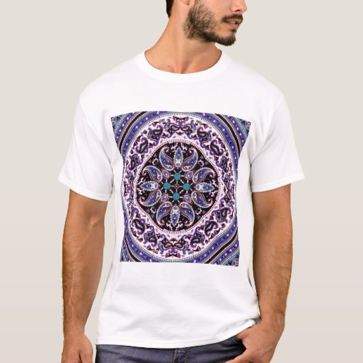 Paarse Mandala T-shirt (Voorkant)
