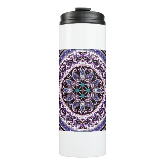 Paarse Mandala Thermosbeker (Voorkant)