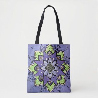 Paarse Mandala Tote Bag