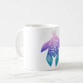 Paarse Mandala Turtle Koffiemok (Voorkant links)