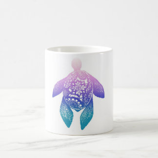 Paarse Mandala Turtle Koffiemok