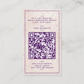 Paarse Mandala Yoga Reiki Genezing Meditatie Visitekaartje (Achterkant)