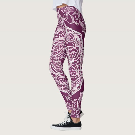 Paarse Mandela AI art Leggings (Links)