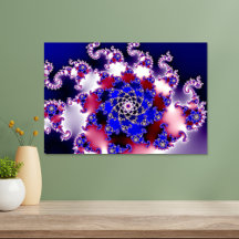 Paarse Mandelbrot Ster Fractal
