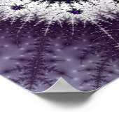 Paarse Mandelbrot Zoom Poster (Hoek)
