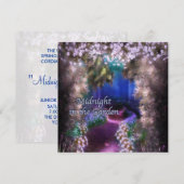 Paarse Maneschijn Prom Invitaties Kaart (Voorkant / Achterkant)