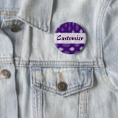 Paarse Mania Ronde Button 5,7 Cm (In situ)