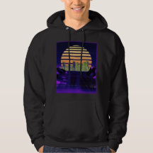 Paarse Mannen van het Synthwave Ontwerp