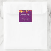 Paarse  Maple Leaves Autumn Wedding Sticker (Tas)