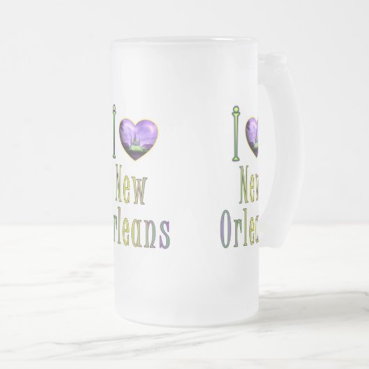 Paarse Mardi Gras JS Matglas Bierpul (Voorkant rechts)