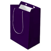 Paarse Mardi Gras-masker Medium Cadeauzakje (Achterkant Gekanteld)