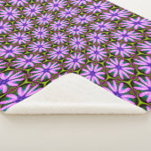 Paarse Margueritepatronen Sherpa Deken (3/4)