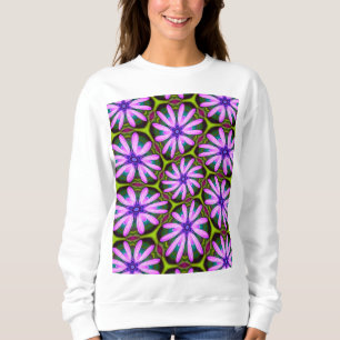 Paarse Margueritepatronen Trui