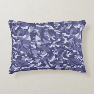 Paarse Marine Camouflage Accent Kussen