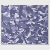 Paarse Marine Camouflage  Cadeaupapier (Vlak)