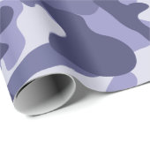 Paarse Marine Camouflage  Cadeaupapier (Rol Hoek)