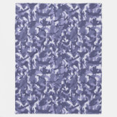 Paarse Marine Camouflage Fleece Deken (Voorkant)
