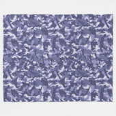 Paarse Marine Camouflage Fleece Deken (Voorkant (Horizontaal))
