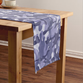 Paarse Marine Camouflage Lange Tafelloper