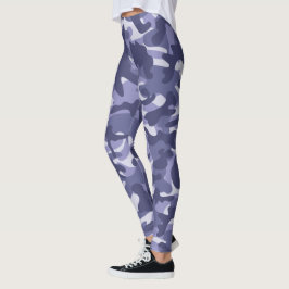 Paarse Marine Camouflage  Leggings