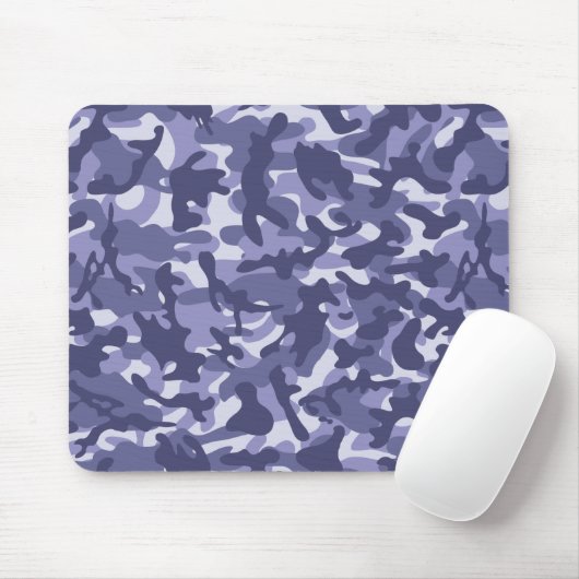 Paarse Marine Camouflage Muismat (Met muis)