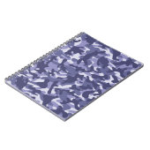 Paarse Marine Camouflage Notitieboek (Linkerzijde)