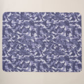 Paarse Marine Camouflage  Sherpa Deken (Voorkant (horizontaal))