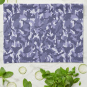 Paarse Marine Camouflage Theedoek (Gevouwen)