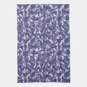 Paarse Marine Camouflage Theedoek (Verticaal)