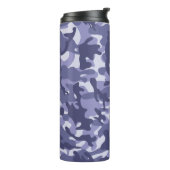 Paarse Marine Camouflage Thermosbeker (Gedraaid links)