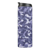 Paarse Marine Camouflage Thermosbeker (Geroteerd rechts)