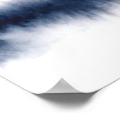 Paarse Marine Waterverf Horizon Poster (Hoek)