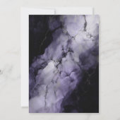 Paarse Marmer 65e Verjaardagsfeestje Kaart (Achterkant)