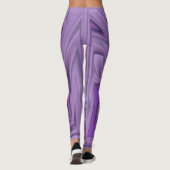 Paarse Marmer Abstract Leggings (Achterkant)