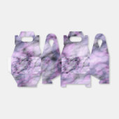 Paarse marmer bedankdoosjes (Uitgevouwen)