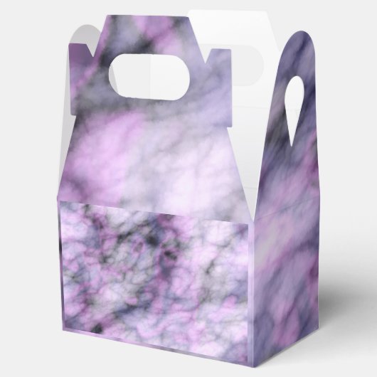 Paarse marmer bedankdoosjes (Geopend)