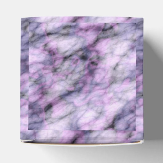 Paarse marmer bedankdoosjes (Bovenkant)