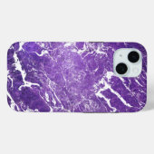 Paarse marmer Case-Mate iPhone case (Achterkant (horizontaal))