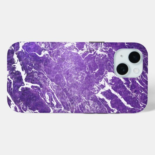 Paarse marmer Case-Mate iPhone case (Achterkant (horizontaal))